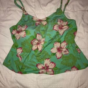 Green tankini top